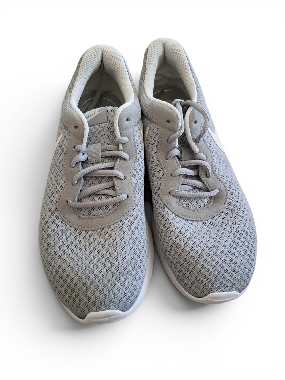 Nike Light Gray Mesh Running Sneakers -